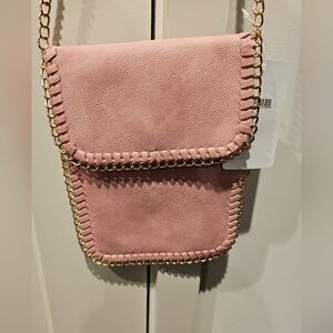 Pink Chain Strap Women's Bag faux leather nwt